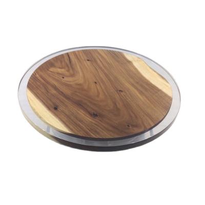 China 12% Below Water Content Monkeypod Round / Morden Style Round Table Coffee Table Natural Wood Sizes Custom Furniture Acacia Resin for sale