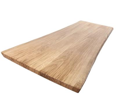 China 12% Below Morden Moisture Content Sample Style Oak Edge Table Solid Living Natural Color Wooden Furniture Table (Table Top) Make To Customize Sizes for sale