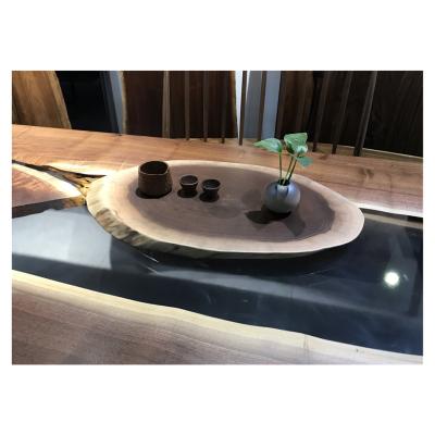 China Sustainable Black Walnut Tea Dish /solid Wood Tea Board for sale