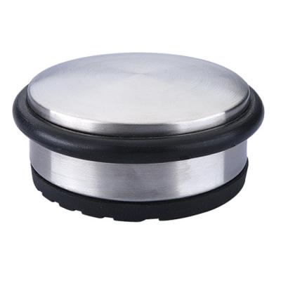 China Stainless Steel Modern Round Flat Door Stopper 1.2kg for sale