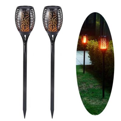 China Latest Beautiful And Energy Saving Garden Looking Solar Flame Lights for sale