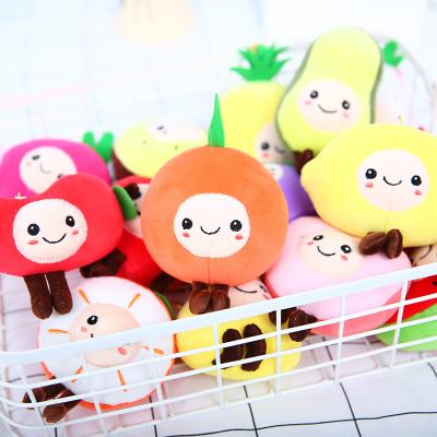 China 2021 New Cartoon Stuffed Plush Toys Sound Doll Christmas Gift Key Chain Key Chains For Car Keys Decoration Accessories for sale