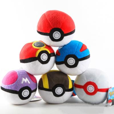 China Short Soft Dangling Stuffed Plush Toy Pokemon Animal Pokeball Plush Toy- Wholesale Plush PokeBall for sale