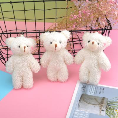 China Wholesale Cute Plush Toy 12cm Plush Bear Key Chain Pendant Ornaments Teddy Bear Plush Toy Keychain for sale