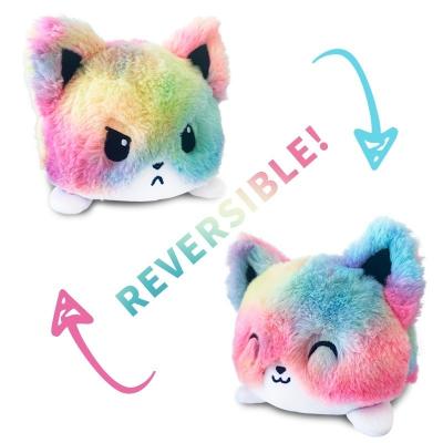 China For Baby Hot Selling Soft Toy Cute Flip Reversible Cat Plush Felpa Peluches De Unicornios gato for sale