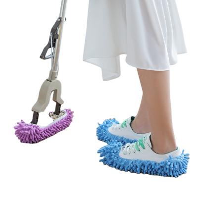 China Modern Mop Slippers for Floor Cleaning, Reusable Dust Mop Shoes Foot Dust Hair Removers Sweeping House Bathroom Kitchen Mop Slippers for sale