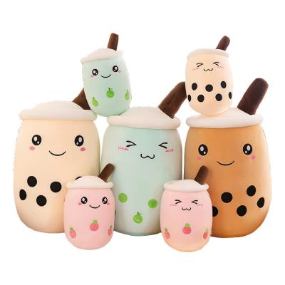 China Wholesale home cute Deco kawaii plush game toy boba tea plush doll pillow bubble cup Boba milk tea plush stuffed boba tea pushie for sale