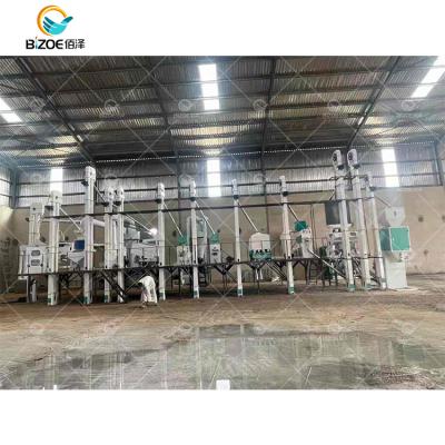 China Rice Processing Industry 40 Ton Per Day Industrial Automatic Rice Mill Machine Automatic Price Nepal for sale