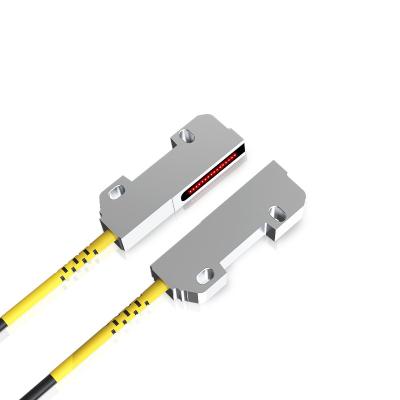 China GTRIC Array Fiber Optic Wide Area Sensor Positioning Sensing Banner Sensor Flat Through Beam Fiber Optic Sensor with 2m Cable for sale