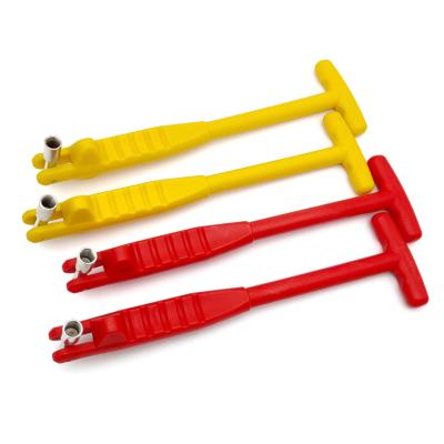 China Plastic + Red/Yellow Puller Valve Stem Tire Metal Valve Core Removal Tool for sale