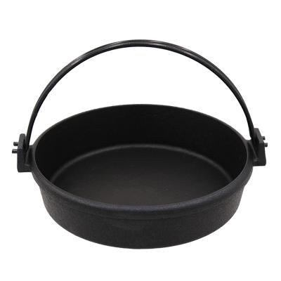 China Gas Cooker Camp Dutch Oven Pre-Seasoned Cast Iron Pot With Handles For Camping Cooking for sale