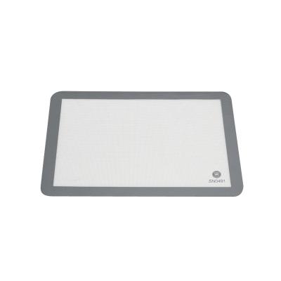 China Durable High Temperature Resistance Non-Stick Baking Sheet Silicone Baking Dough Anti-Slip Flat Baking Mat for sale