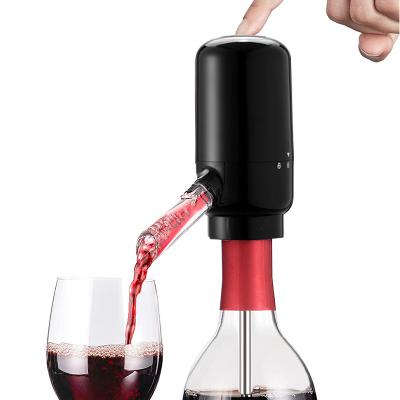 China Automatic Plastic Pourer Pump Dispenser Aerator Smart Wine Dispenser Wine Decanter for Wine Lovers or Personal Use for sale