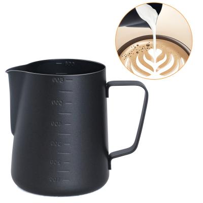 China 12oz/350ml Stainless Steel Sustainable Milk Frothing Pitcher Coffee Jug Steaming Frother Milk Frothing Cup for sale