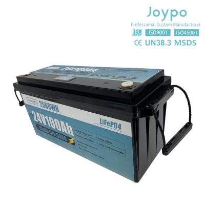 China RV Camper Long Life LFP Lifepo4 Battery 12V 24V 100Ah 200Ah With Smart BMS for sale