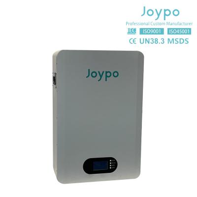 China Joypo Wall Mounted 5KWH 10KWH LiFePO4 Rechargeable Battery For Solar Power Storage for sale