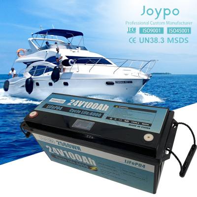 China Deep Cycle Marine LiFePO4 Battery Pack Lithium Trolling Motor Battery 24V for sale