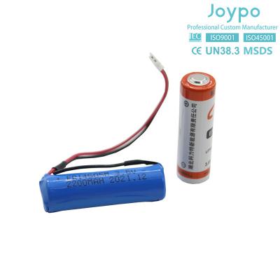 China Celular de batería de litio cilíndrica AA ER14505M 3.6V 2000mAh Baja tasa de auto descarga en venta