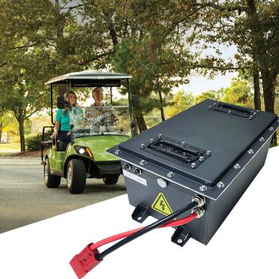 Chine 2 chariots de golf de flotte batterie au lithium 51.2V 135Ah Pour Yamaha Drive à vendre