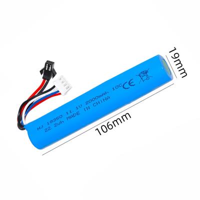 China High Capacity Li-Ion Battery for Airsoft Gun Splatter Ball Gun Battery 11.1V 2000mah for sale