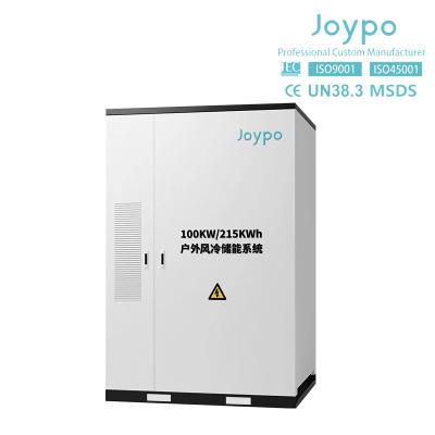 China Joypo 100kW 215kWh Sistema de almacenamiento de energía comercial e industrial todo en uno en venta