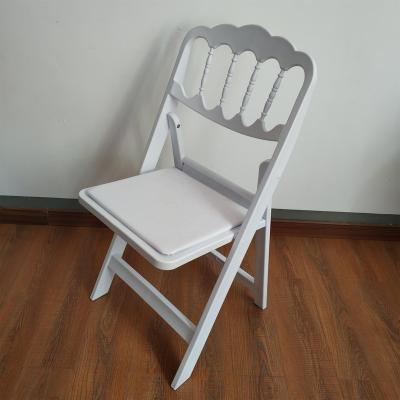 China Hotel Chair Resin Napoleon Folding Chair for sale