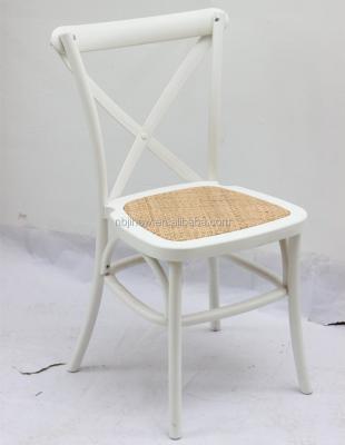 China Wholesale UV-resistant Plastic Cross Back Chair Dining Chair for sale