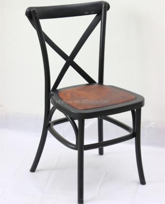 China new design UV-resistant outdoor RESIN crossback chair / restaurant stackable dining chair for sale