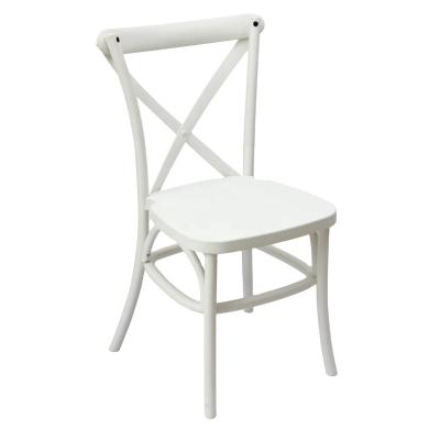 China uv-resistant crossback resin dining chair for wedding use for sale