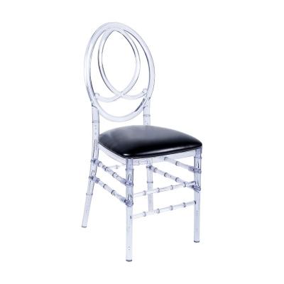 China UV-resistant wholesale clear polycarbonate plastic wedding phoenix chair with chushions for sale