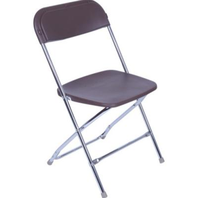 China UV-resistant chrome plated plastic folding chair for sale