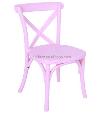 China UV-Resistant Cross Back Kids Chairs Resin Kids Chair Jihow for sale