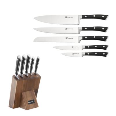 China Amazon Sustainable Hot-selling Customized Design 6 Pieces Stainless Steel Kitchen Knife Set for sale