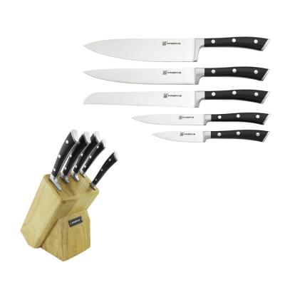 China KINGFIVE 6pcs Royal Swiss Line Disposable Kitchen Knife Set for sale