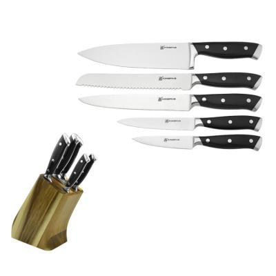 China KINGFIVE Disposable Art And Cook 6 Piece Stainless Steel Knife Set for sale