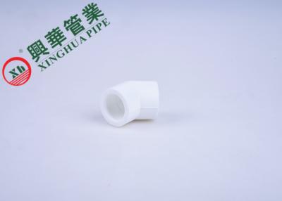 China 45 Degree PPR Pipe Elbow Corrosion Resistant Equal Shape CE Approved for sale