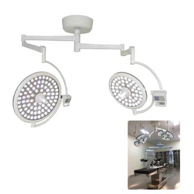 China Double Dome Acrylic Ceiling LED Surgical Light Operating Lamp For Hospital Room Equipment for sale