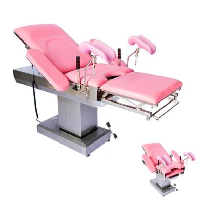 China Manual Metal Hospital Obstetrics Delivery Gynecology Parturition Examination Couch Bed Table for sale