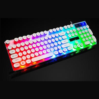 China 2021 eco-friendly hot sale wired punk keyboard wired gaming keyboard for computer game for sale