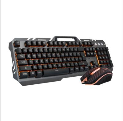 China Durable RGB Wired Gaming Keyboard Mouse Set LED Wired Computer Gaming Keyboard And Mouse for sale