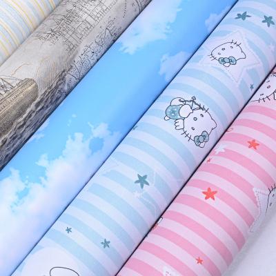 China ECO-Friendly+waterproof+self-adhesive Lovely Cartoon Pattern Baby Room Waterproof Self-adhesive Wallpaper Stickers for sale