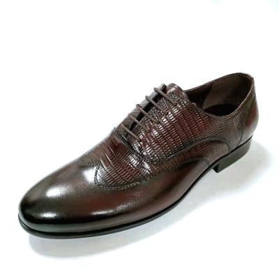 China Other Gentleman's Crocodile Shoes For Men's Business Dress Leather Elegant Shoes Men's Classic Luxury Men's Shoes for sale