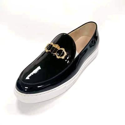 China CUSHIONING men's leisure shine new style wholesale price dress men's formal genuine leather large size handmade Turkish flat shoes for sale