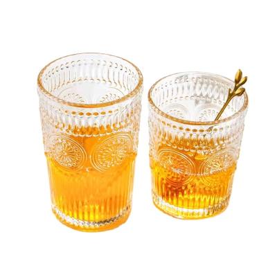 China New Classic/Postmodern In The Current Etched Embossed Classic Handle Stein Dimple Glasses Cup Sublimation Beer Bar Style Pint Glass Beer Mug Mug for sale