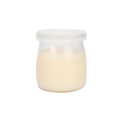 China 100/150/200ml Glass Food Jam Jars Container Candy Yogurt Jelly Pudding Bottle With Lid for sale