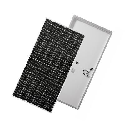 China Suit for inverter 350w 360w 370w monocrystalline cells half cut solar panel 132cell stock with perc solar cell for sale