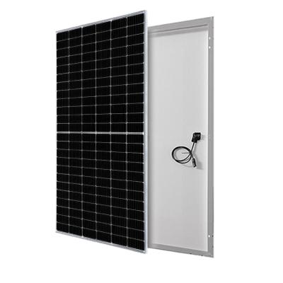 China Mono Station Solar Panels 440w 445w 450w 460w Half Cut Cells 9BB Modules PERC Full Black Solar Panel Solar Systems for sale