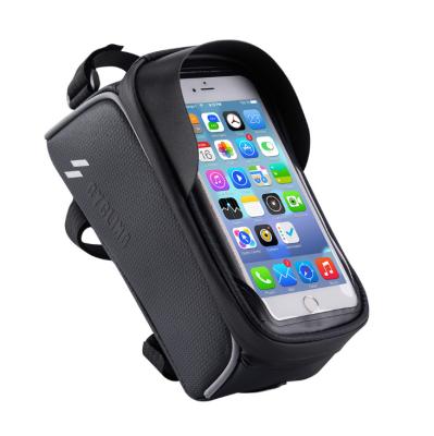 China EVA Gemcharm 6.0 Inch Waterproof Bicycle Front Bag Touch Screen Bike Phone Bag for sale