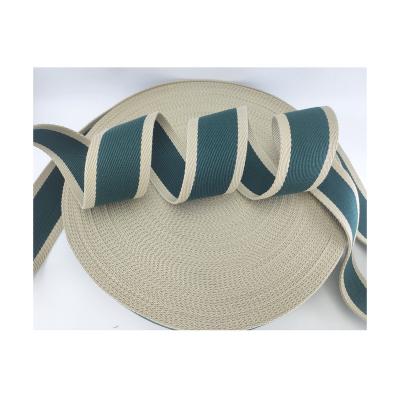 China Environmental friendly direct webbing binding webbing twill cotton polyester factory color middle webbing for sale