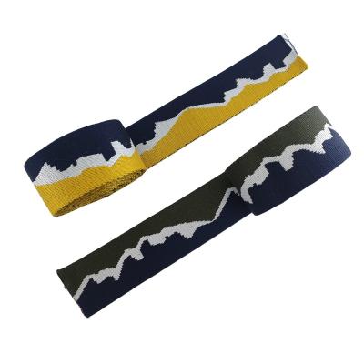 China New high grade superior Chinese style summer new style high toughness jacquard webbing landscape ink painting double-sided belt for sale